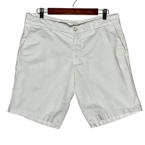 Robert Graham | Men | White Alvin Classic Fit Shorts | Size 32